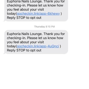 Euphoria Nails Lounge - Proof I came back on May 5, when I got back from out of town - Nail Salons Near Me - San Antonio, Texas Euphoria Nails Lounge - Proof I came back on May 5, when I got back from out of town - Nail Salons Near Me - San Antonio, Texas