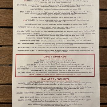 Opa! Authentic Greek - Menu - Mediterranean Near Me - Santa Clara, California