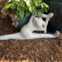 Secret Gardens Northwest - Yoga frog resin statue