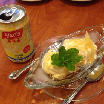 Pho 8 - Soymilk with honey & ginger ice cream. - Vietnamese Near Me - Cape Girardeau, Missouri