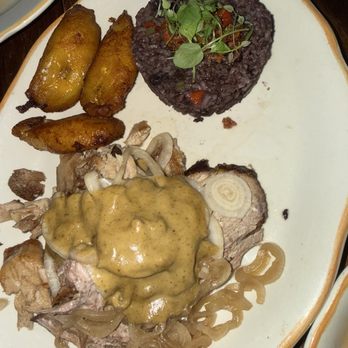 Habana - Lechón asado with beans/rice and sweet plantains - Cuban Near Me - Costa Mesa, California
