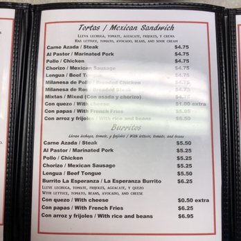 La Esperanza - a menu for a mexican restaurant - Mexican Near Me - Beardstown, Illinois La Esperanza - a menu for a mexican restaurant - Mexican Near Me - Beardstown, Illinois