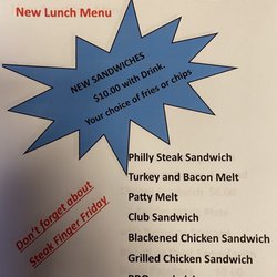 KJ’s Tailgater - Lunch menu 10/29/20