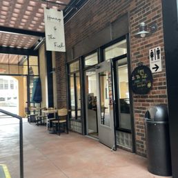 Outside dining area