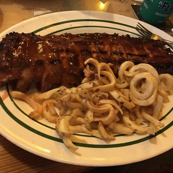 Flanigan's - Davie Tower Shops - Full rack with fries for those who didn't order the rib dinner - Seafood Near Me - Davie, Florida