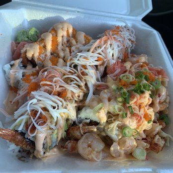 Ninja Sushi Station - Cowboy Roll, Dragon Roll, and Del City Roll - Sushi Bars Near Me - Del City, Oklahoma