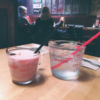 The Works - 8 ounce strawberry milkshake vs 16 ounce mug of water - Burgers Near Me - Oakville, Ontario The Works - 8 ounce strawberry milkshake vs 16 ounce mug of water - Burgers Near Me - Oakville, Ontario