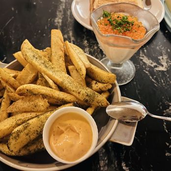 Arden Waikiki - French Fries with mentaiko sauce and smoked trout eggs - Hawaiian Near Me - Honolulu, Hawaii