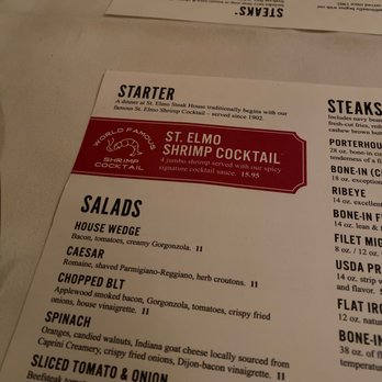 St. Elmo Steak House - Dinner Date! - Steakhouses Near Me - Indianapolis, Indiana St. Elmo Steak House - Dinner Date! - Steakhouses Near Me - Indianapolis, Indiana