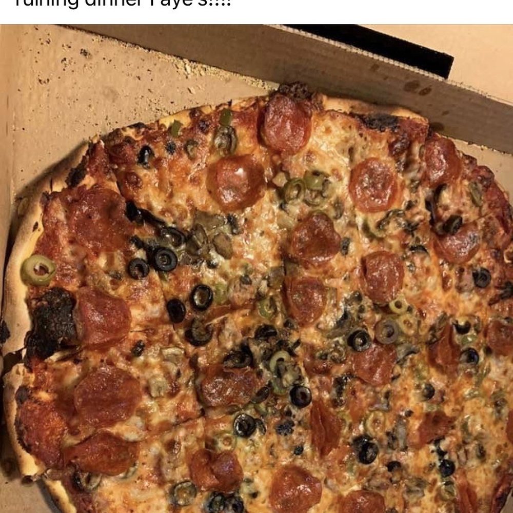 Poorly made pizza