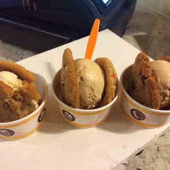 Slickables - Almost forgot a pic (as evidenced by the bite taken out of one sandwich, haha). Really good stuff! - Ice Cream & Frozen Yogurt Near Me - Tempe, Arizona Slickables - Almost forgot a pic (as evidenced by the bite taken out of one sandwich, haha). Really good stuff! - Ice Cream & Frozen Yogurt Near Me - Tempe, Arizona