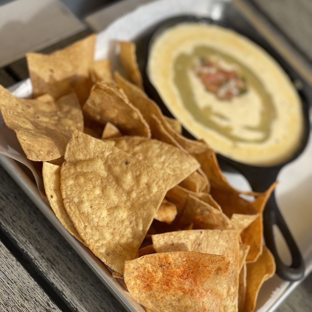 Mash Lab Brewing & Kitchen - spicy queso dip with chips - American Near Me - Windsor, Colorado Mash Lab Brewing & Kitchen - spicy queso dip with chips - American Near Me - Windsor, Colorado