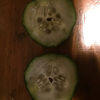 The Cottage - The Slimey Cucumber slices from The Cottage's  "FRESH" salad - Pizza Near Me - Ayer, Massachusetts