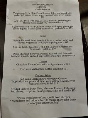 Menu photo 3 Vanessa's Bistro Berkeley, CA