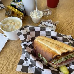 Number nine and New England clam chowder