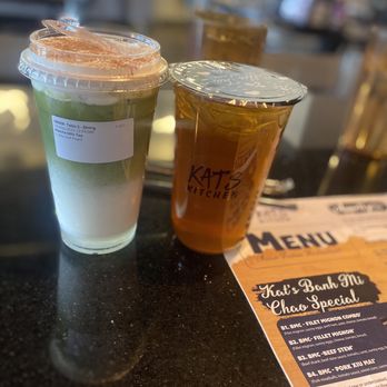 Kat's Kitchen - Matcha Milk Tea with sea salt foam, winter melon tea - Vietnamese Near Me - Denver, Colorado Kat's Kitchen - Matcha Milk Tea with sea salt foam, winter melon tea - Vietnamese Near Me - Denver, Colorado