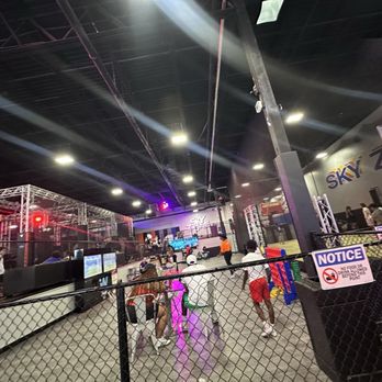 Sky Zone Trampoline Park - cooling off on the side - Trampoline Parks Near Me - Orlando, Florida Sky Zone Trampoline Park - cooling off on the side - Trampoline Parks Near Me - Orlando, Florida