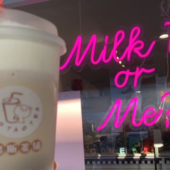 TaoTaoTea - Milk Tea w/Soybean Cheese Top ($5)- 5/5 stars. A MUST TRY! - Bubble Tea Near Me - Saratoga, California