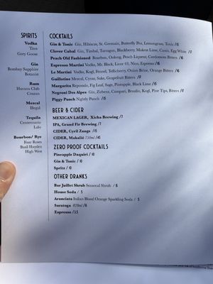 Menu photo 2 Bar Juillet Ashland, OR