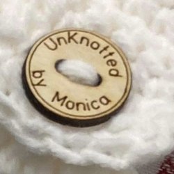 Unknotted By Monica - My Button I put on all my towels, locally made in Yuma, Arizona.
