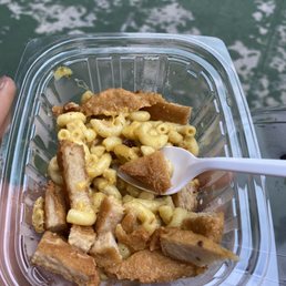 Mac and Cheese with double fried chicken Mac and Cheese with double fried chicken