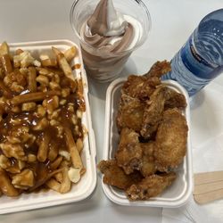 Costco Wholesale - Poutine, Wings, and Soft Serve, and $CAD 0.25 water