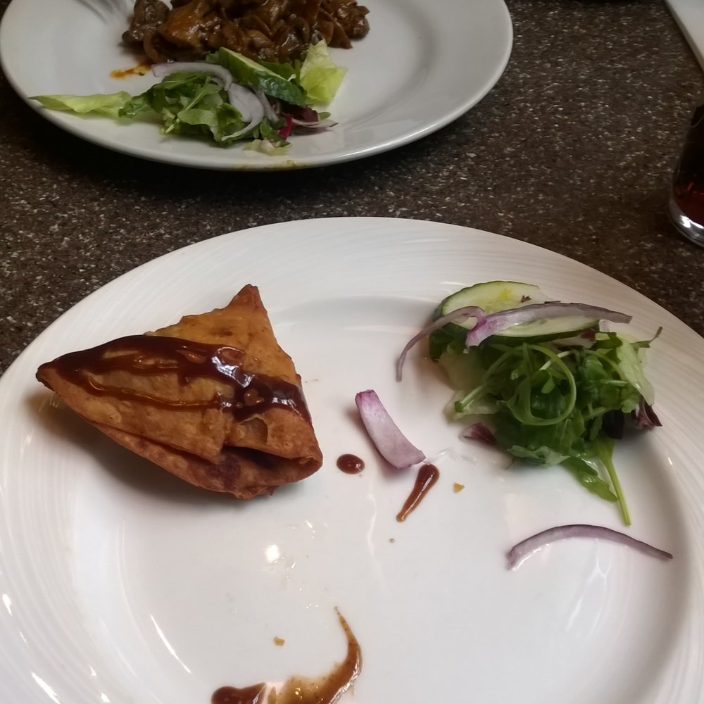 Ashoka - Starters literally thrown down at us, my starter almost slid off the plate. - Indian Near Me - Glasgow, GLG Ashoka - Starters literally thrown down at us, my starter almost slid off the plate. - Indian Near Me - Glasgow, GLG