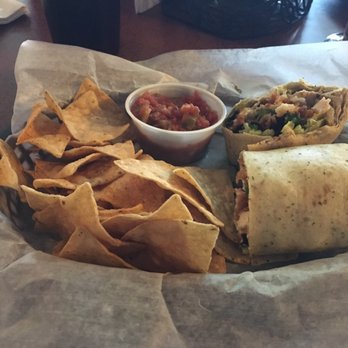 Fox Pub and Cafe - The Fox...chicken wrap with lettuce, cheese and tomato - British Near Me - Peoria, Illinois