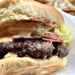 Get It On A Bun At Booty’s - Booty Deluxe Burger