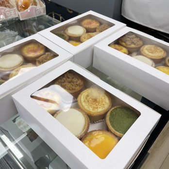 Mocci Bakery - a variety of pastries in a display case - Bakeries Near Me - Markham, Ontario