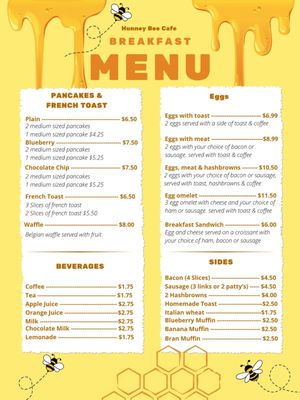 Menu photo 1 Hunney Bee Redwood, NY