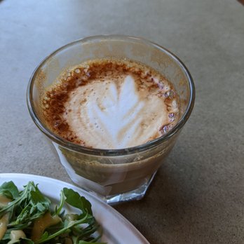 Way Station Brew - Flat white -- filled the brim before I drank it prior to taking the photo. Super tasty! - Cafes Near Me - Berkeley, California