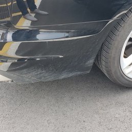Different part of a car thats gone through a full service wash Different part of a car thats gone through a full service wash