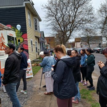 Tiny Thai - The food truck crowd on 5/1/22. - Thai Near Me - Buffalo, New York