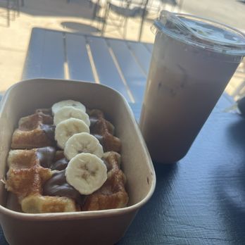 Sip Lab - Nutella croffle and horchata iced latte - Coffee & Tea Near Me - Greensboro, North Carolina Sip Lab - Nutella croffle and horchata iced latte - Coffee & Tea Near Me - Greensboro, North Carolina
