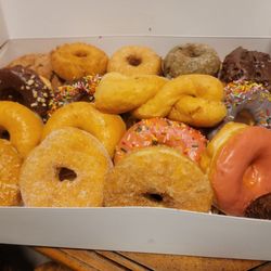Rainbow Donuts And Smoothies - The random variety we received.