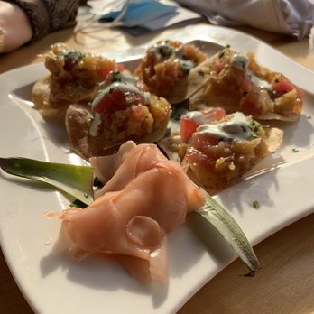 Anthony's HomePort - Hawaiian Ahi Nachos. Pineapple, sauce, on tap root chips... so delish! - Seafood Near Me - Des Moines, Washington Anthony's HomePort - Hawaiian Ahi Nachos. Pineapple, sauce, on tap root chips... so delish! - Seafood Near Me - Des Moines, Washington
