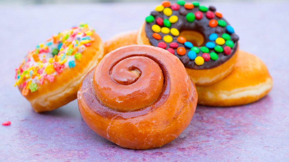 Cinnamon rolls and donuts