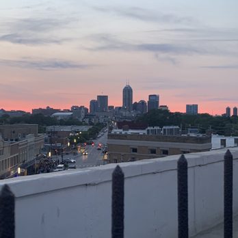 Rooftop Garden Cocktail Lounge - The view from our table - Bars Near Me - Indianapolis, Indiana