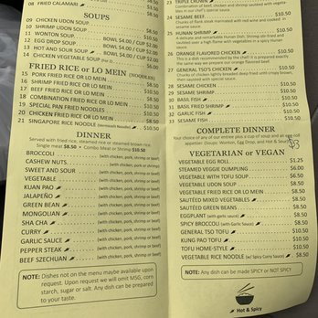 Oriental Kitchen - The latest main menu a/of 2/9/19. - Chinese Near Me - Pflugerville, Texas