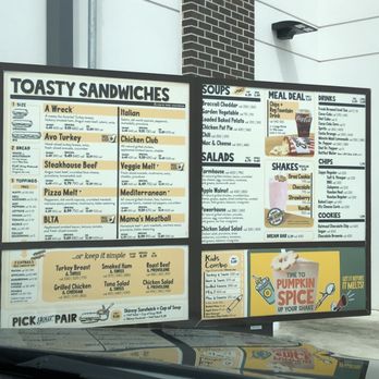 Potbelly - Drive through menu (they also have an app) - Salad Near Me - Tampa, Florida