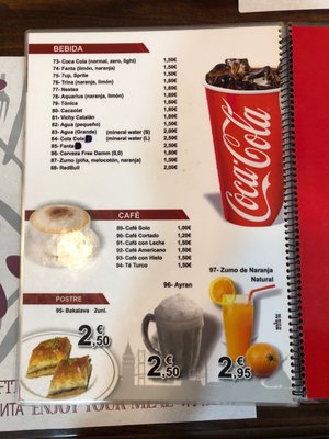 Menu photo 1 Kebab Inn Barcelona, B