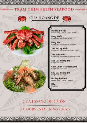 Menu photo 8 Tram Chim Fresh Seafood Westminster, CA Menu photo 8 Tram Chim Fresh Seafood Westminster, CA