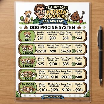 Yellowstone Pooper Scoopers - price guide for Yellowstone Pooper Scooper services in Billings, Laurel and Lockwood Montana. - Pet Waste Removal Near Me - Billings, Montana Yellowstone Pooper Scoopers - price guide for Yellowstone Pooper Scooper services in Billings, Laurel and Lockwood Montana. - Pet Waste Removal Near Me - Billings, Montana