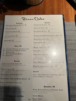 Menu photo 3 River Oaks Restaurant Memphis, TN Menu photo 3 River Oaks Restaurant Memphis, TN