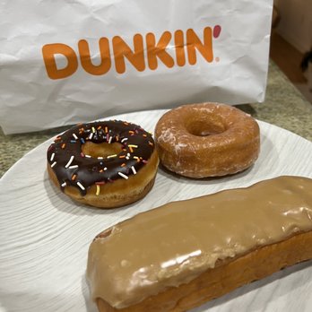 Dunkin' - Maple, glazed, and chocolate sprinkle donut - Donuts Near Me - Moreno Valley, California Dunkin' - Maple, glazed, and chocolate sprinkle donut - Donuts Near Me - Moreno Valley, California