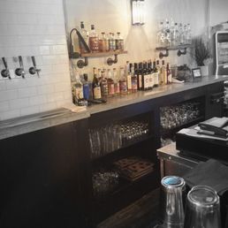 Only half the bar selection but my amazing cocktail was born here