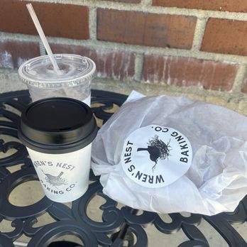 Wren's Nest Baking - Drinking coffee outside - Bakeries Near Me - Ruston, Washington Wren's Nest Baking - Drinking coffee outside - Bakeries Near Me - Ruston, Washington
