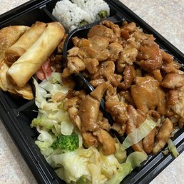 Two Hibachi Bowls + Spring Rolls