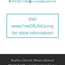Tree Of Life Messianic Jewish Congregation - Located at the headquarters of The Cult of Jim Garlow's Skyline Church.